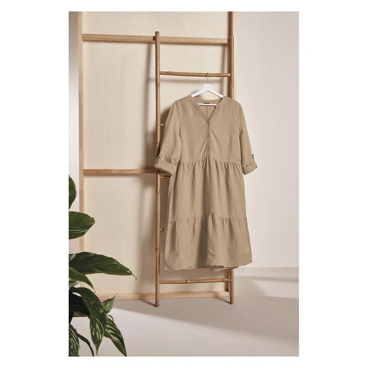 پیراهن یقه هفت زنانه اسمارا مدل Linen8456511