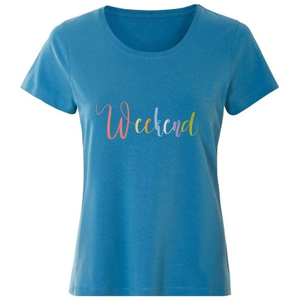 ست تیشرت آستین کوتاه و شلوارک راحتی زنانه اسمارا مدل WEEKEND