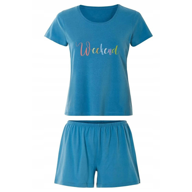 ست تی‌شرت آستین کوتاه و شلوارک راحتی اویاندا مدل 22130264
