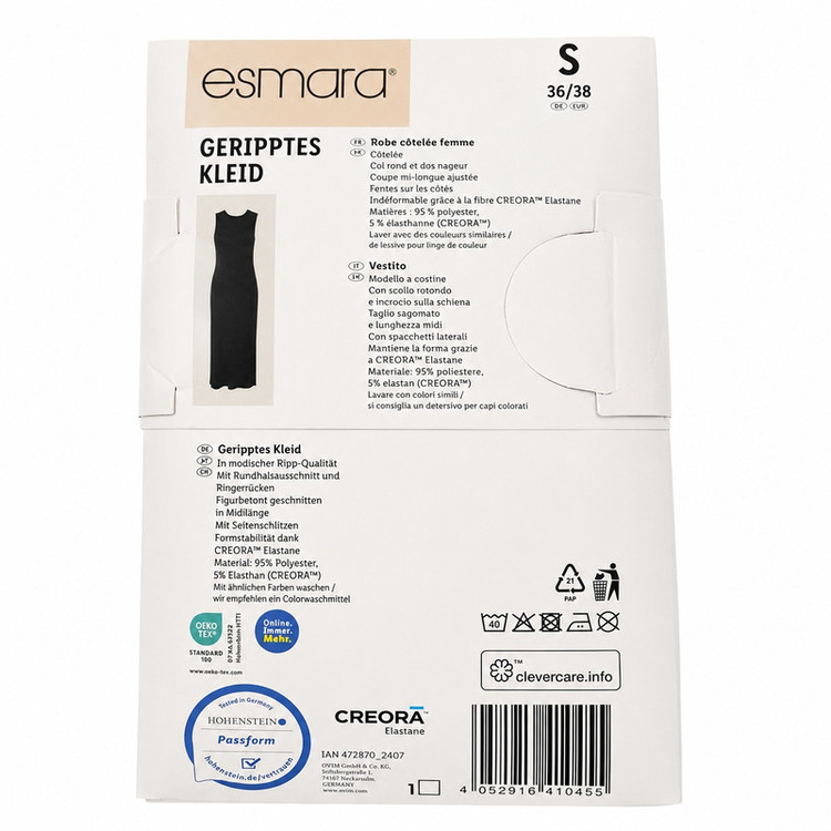 پیراهن یقه گرد زنانه اسمارا مدل ES-515